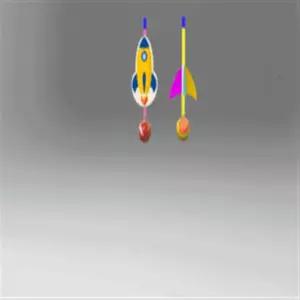 2개) 2in1탱탱볼 점핑로켓 5인용 어린이 학교 과학 수업 교구 실험 교육완구 과학장난