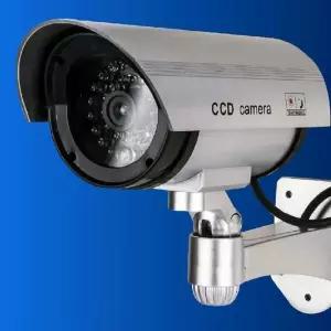 은색 CCTV 감시 가짜 진짜같은 보안 방범용 씨씨티비 현관 가정용
