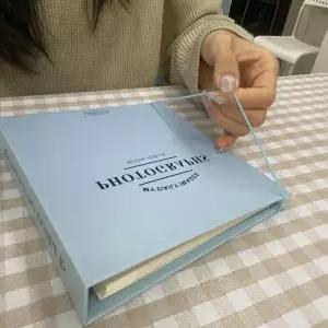 사진앨범 인생사진 네컷 접착식 포토북 앨범 블루