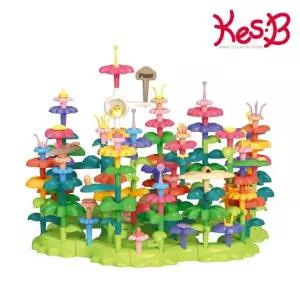 캐스B 튼튼 크리에듀플라워가든블록137pcs 2655 초등 유아 아동 아이들 어린이 장난감