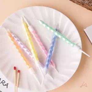 생일초 케이크 축하 디자인 케이크초 6개 생일초 양초 (WEFAAAB)