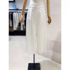 한정수량 [아이잗컬렉션] 린넨 더블 버튼 퀼로트 크롭 팬츠 CS5B0SL641
