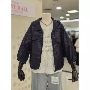 재고소진 발렌시아 후드넥 펀칭 스트링 점퍼 265GL51B0