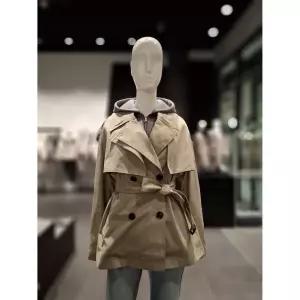 소량재고 보브 ( 디테처블 후드 숏 트렌치 코트 ) 7125120104