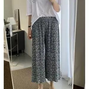 셀럽하우스 꽃무늬 꽃바지 고무줄 플리츠팬츠 주름 밴딩바지