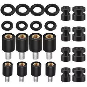 글락스 24pcs 방진 스탠드오프 및 고무 댐퍼 볼 세트에는 M2 M3 비행 컨트롤러 고정 나사와 O-링이 장착된
