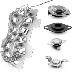 QAGGUM Dryer Heating Element Fit for Samsung DV42H5000EW/A3 DVE50R5200W/A3 Replace DC47-00019A