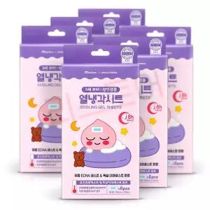 카카오프렌즈 어피치 열냉각시트 6매 6개 쿨시트