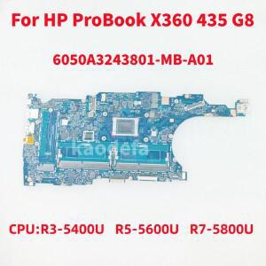 6050A3243801-MB-A01 HP ProBook X360 435 G8 노트북 마더보드 CPU: R3-5400U R5-5600U R7-5800U AMD M8307