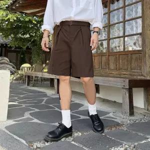 [허밍플라이] 여름 벨트 남자 린넨 반바지