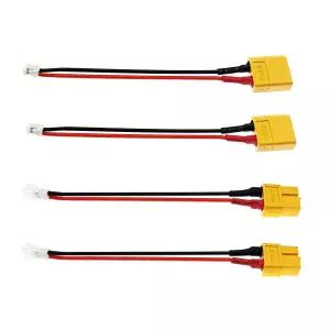 XT60 to 2핀 JST-PH2.0 암수 변환 케이블 2쌍 22AWG 10cm - Furitek Tegu Lizard ESC SCX24 배터리 RC카