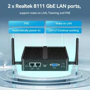 Inter i3 i5 Celeron 프로세서를 지원하는 Helorpc 산업용 미니 PC 4xUSB 1xHDMI 1xVGA 컴퓨터가 포함된 WI