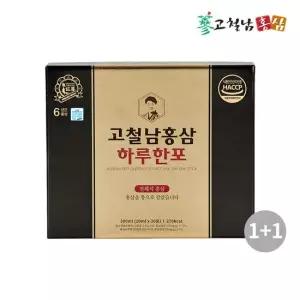 1+1  짜먹는 전체식 홍삼스틱 하루한포 10ml x 30포