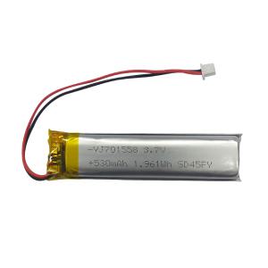 [KC인증] 리튬폴리머 3.7V YJ701558 530mAh