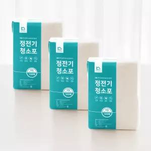 정전기 청소포 대형 300매 청소부직포 (100매X3팩)