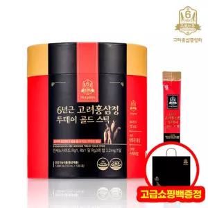 고려홍삼중앙회 6년근 고려홍삼정 투데이 골드 스틱 100포 + 고급쇼핑백증정