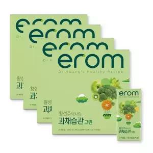 이롬 황성주 과채습관 그린 과일야채주스 190ml 64팩