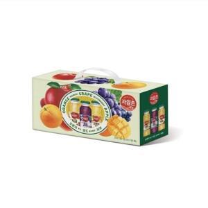 과일촌 아침에 종합세트(오망 포블 사과)180ml 24병