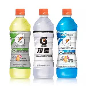 게토레이 레몬6개+블루6개+제로6개 600ml 18개