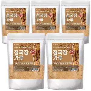 국산 청국장 가루 500g 5개 (2.5kg) 냄새 적은 청국장콩 분말 