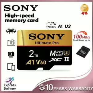 소니 TF 메모리 카드 2TB 고속 마이크로 SD 128GB 1TB 512GB 256GB A2 U3 V30 플래시 샤오미 폰 컴퓨터용