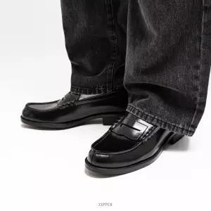 하루타 HARUTA 6550 가죽 로퍼 3E 남성 구두 정장 슈즈  블랙 자메이카 브라운