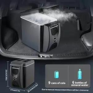 차량용 미니 냉장고 휴대용 냉동고 12V DC 플러그 인 쿨러 과일용 6L 열전 냉각기