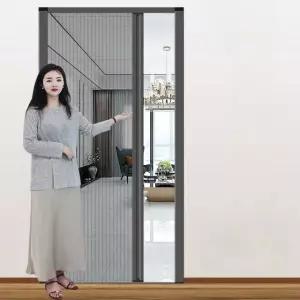 투명 알루미늄 합금 가정용 설치 현관문 방지 모기 슬라이딩 도어 접이식 모기장