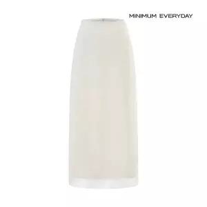 미니멈 에브리데이 시어 레이어드 백 슬릿 H라인 스커트 EC2WH019D 1308529