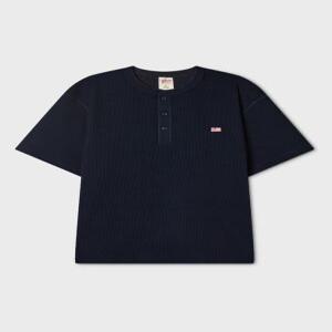[AK수원점] [후아유] 공용 Waffle Henley Short Sleeve T-shirt WHRAG3791U
