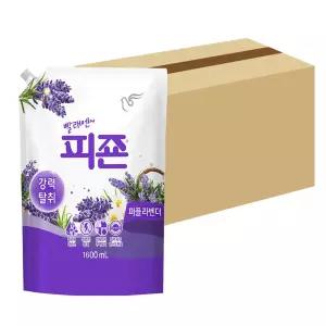 피죤 섬유유연제 퍼플라벤더 리필 1600ml 8개