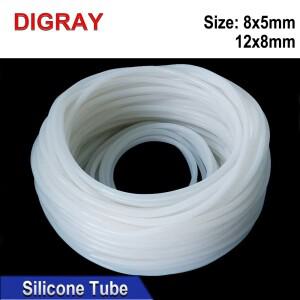 DIGRAY 10미터 실리콘 튜브 5x8mm 8x12mm 워터 파이프 유연한 호스워터 센서 및 에어 펌프 칠러 Co2 레이저