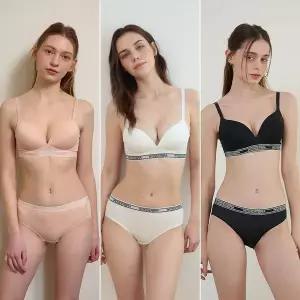 [NS홈쇼핑][Wonderbra] 스포츠 아웃밴드 노와이어 브라팬티 6종세트 WBW4M232425A_T..[35968424]