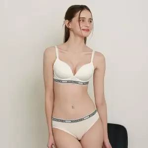 [NS홈쇼핑][Wonderbra] 스포츠 아웃밴드 노와이어 브라팬티 2종 화이트 WBW4M24A_T..[35968425]