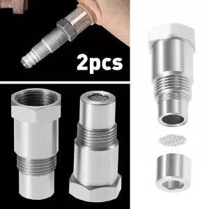 녹스센서 2PCS 자동차 CEL 산소 O2 센서 수리 체크 엔진 라이트 제거 어댑터필터 포함 도구 액세서리
