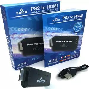플레이스테이션 2용 카이코 에디션 HDMI 어댑터 - PS2에서 변환 모든 콘솔용 플러그 앤 케이블 팻 슬림