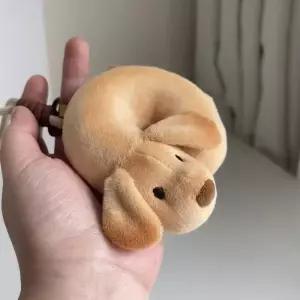 Bagel Puppy Keyring 베이글 빵 강아지 키링 봉제인형 펜던트 귀여운 열쇠고리