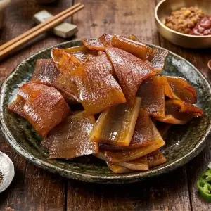 바라던 집에서 먹기좋은 단짠단짠한 국내산 돼지껍데기 500g 1팩