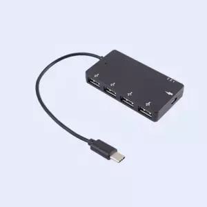 고품질 C타입 USB 멀티탭 허브 USB 멀티포트 USB2.0 4포트 A (WDC515C)