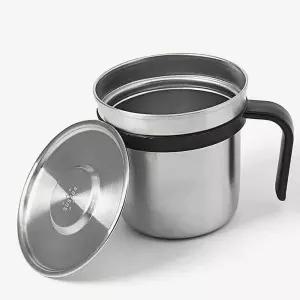 손잡이 스텐 캠핑컵 450ml 등산 맥주잔 머그 등산용컵