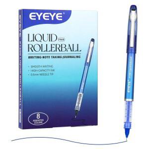 EYEYE 5MM 다양한 액체 건조 롤러 8가지 섬세한 매우 빠른 색상 잉크 니들 롤러볼