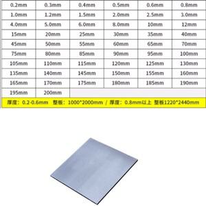 1개 1060 6061 알루미늄 금속판 두께 3mm 4mm 5mm 6mm 8mm 10mm 평판 DIY 프레임 폭 100mm~500mm