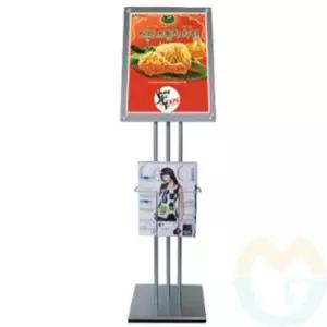 스탠딩 POP거치대 홍보물꽂이 카다로그진열대 카탈로그스텐드 철재스탠드 팜플렛꽂이