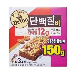 직원간식 오리온 닥터유 단백질바 50G 3개입