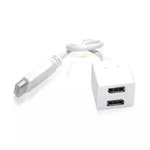 Coms 디스플레이포트 선택 분배기 DisplayPort M to F 2포트 DPPC부품 컴퓨터 노트북 연장젠더 케이블 PC