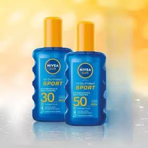 니베아 UV 드라이 프로텍트 스포츠 선스프레이 SPF 50 200ml 2개 NIVEA