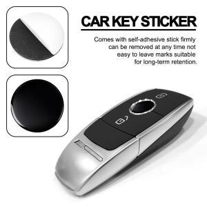 14mm 자동차 리모컨 키 배지 스티커 (알파 로메오, 아우디 S, BMW M, 미니, 메르세데스-벤츠 AMG, 스타트,