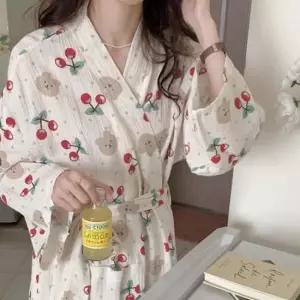 여성 사계절 얇은 예쁜 빅사이즈 목욕 샤워 로브 가운