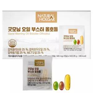 네츄럴올가 굿모닝 오일부스터 올호들 1박스 14포 올리브오일 호두 들기름 MCT