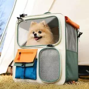 [하프클럽/알티피아]펫용품 반련동물 강아지 고양이 트롤리백 백팩 360도